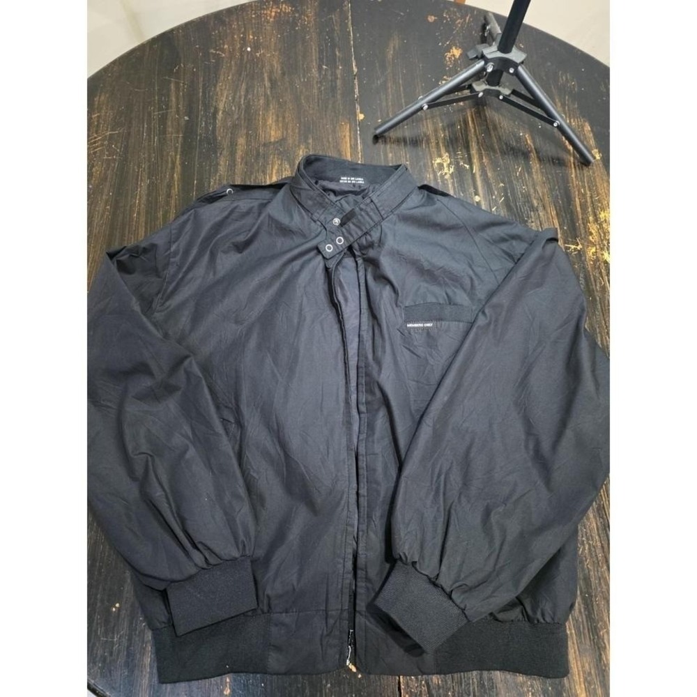 Vintage Members Only Jacket Men's Size Large Classic Black Zip Up‎ Jacket